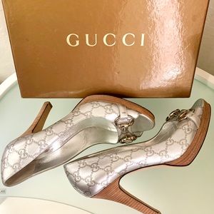 Gucci Metallic Heels